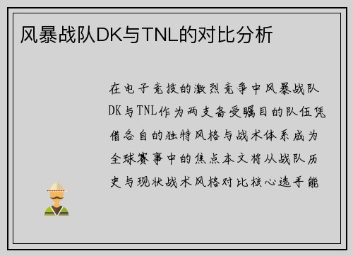 风暴战队DK与TNL的对比分析